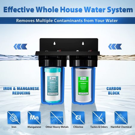 Ispring 2Stage Whole House Water Filtration System WGB21BM